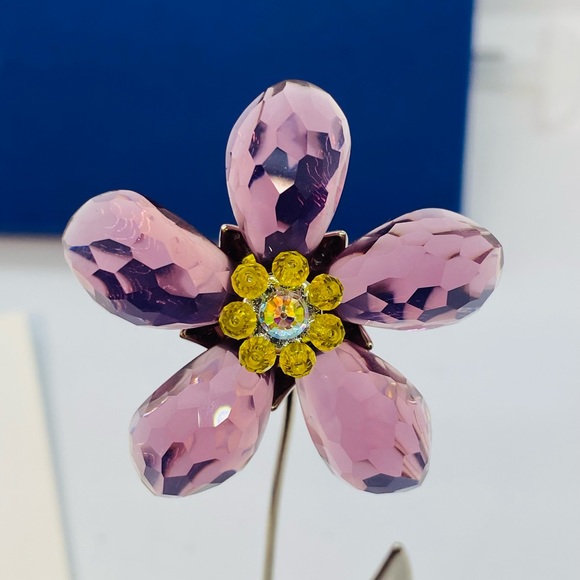 Swarovski Crystal Paradise Deoli Flower Amethist Original Box Swan Signed 677619 - Picture 6 of 16